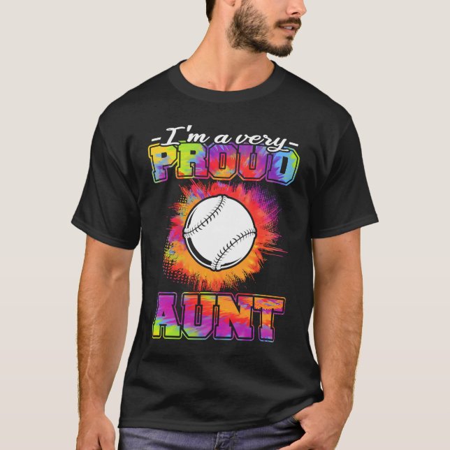 Aunt Of A Baseball Player  Baseball T-Shirt (Vorderseite)