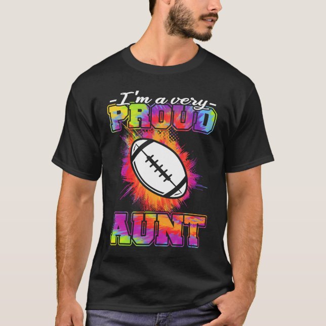 Aunt Of A Footballplayer  American Football T-Shirt (Vorderseite)