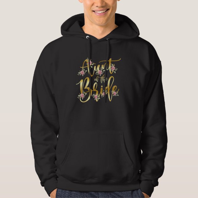 Aunt of the Bride Mom Bridal Shower Party Trendy W Hoodie (Vorderseite)