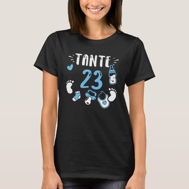 Aunt Tante 23  Baby Boy Sayings T-Shirt (Vorderseite)
