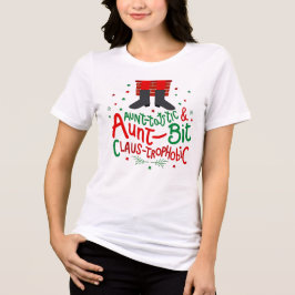 Aunt-tastic & a Bit Claus-trophobic – Funny Pun Ch Tri-Blend Shirt