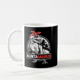 Auntasaurus T rex Dinosaur Auntie Saurus Family Ma Kaffeetasse