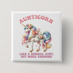 Aunticorn Cool Tante Button