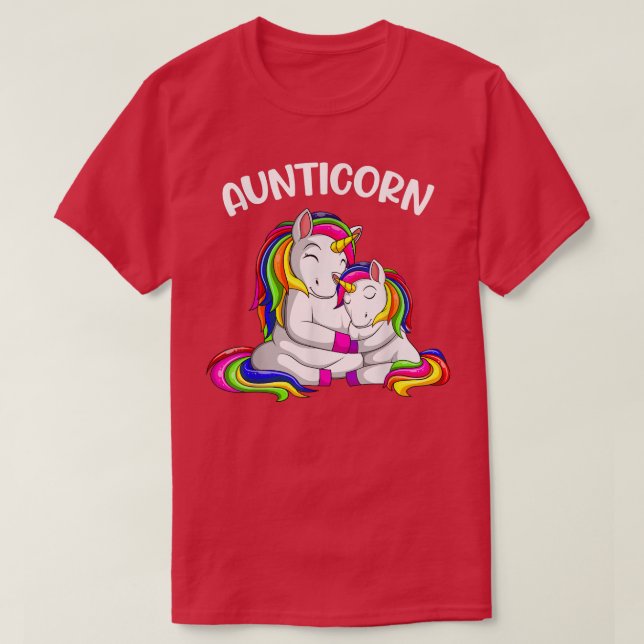 Aunticorn Unicorn Tante T-Shirt (Design vorne)