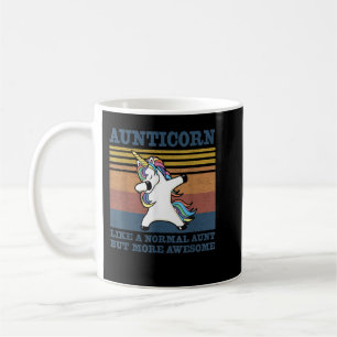 Aunticorn wie eine normale Tante Vintag Unicorn Fu Kaffeetasse