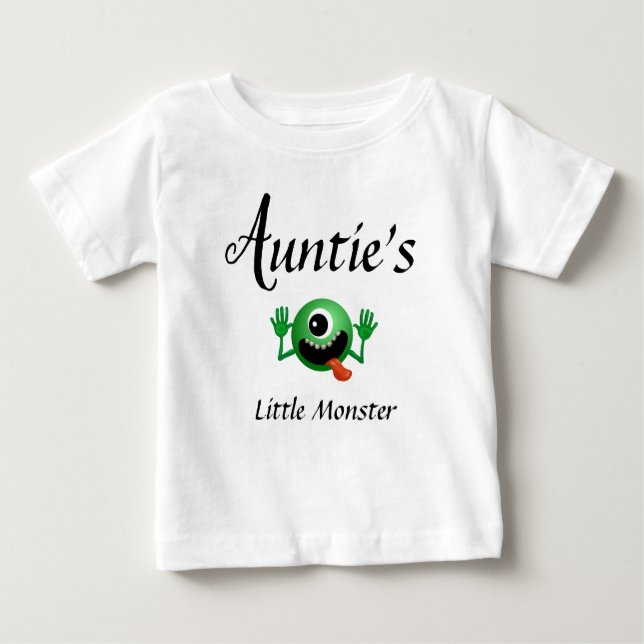 Auntie Baby Clothes Monster Niece Nephew Kleinkind Baby T-shirt (Vorderseite)