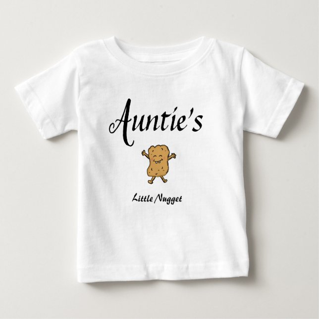Auntie Baby Clothes Nugget Niece Nephew Baby T-shirt (Vorderseite)