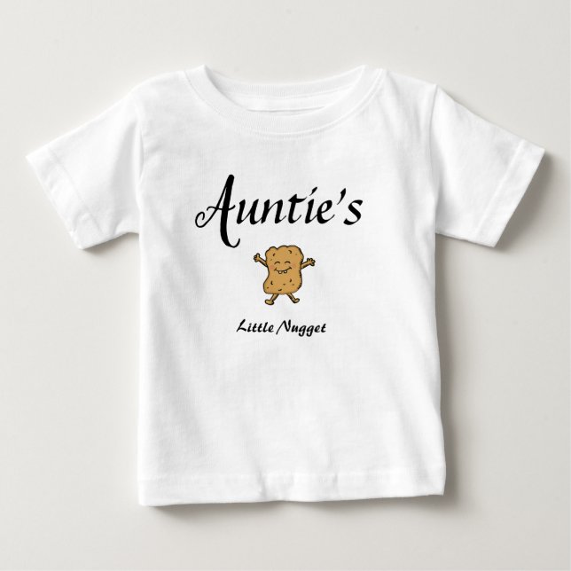 Auntie Baby Clothes Nugget Niece Nephew T-shirt (Vorderseite)