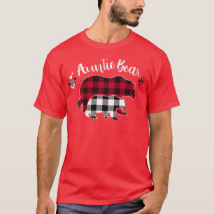 Auntie Bear Red Buffalo Kariert Pajama Premium T-Shirt