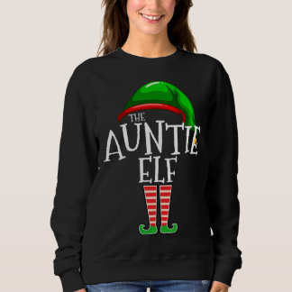 Auntie Elf Group Matching Familie Weihnachtsgesche Sweatshirt