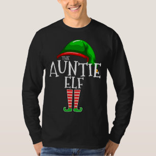 Auntie Elf Group Matching Familie Weihnachtsgesche T-Shirt