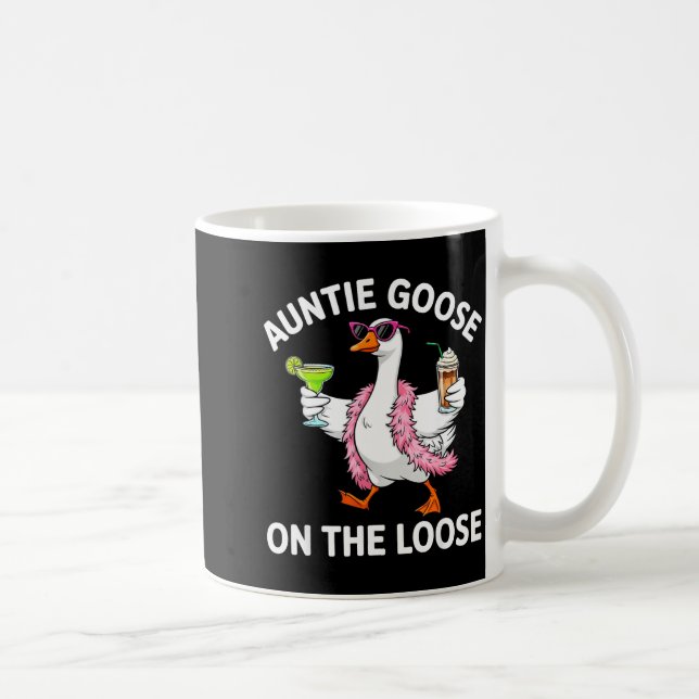 Auntie Goose On The Loose Funny Goose Gles St Patr Kaffeetasse (Rechts)