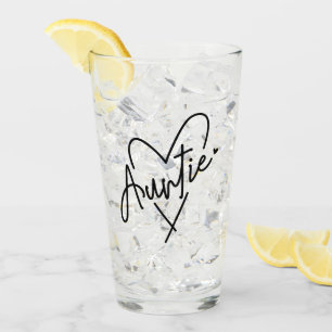 Auntie Heart   Geschenke für Tante   Glas