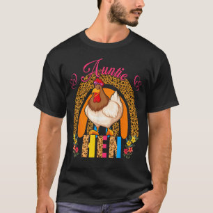 Auntie Hen Niedlich Floral Hühnchen Bow Krawatte R T-Shirt
