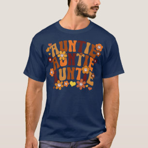 Auntie Herbst Vintag Retro Groovie Hippie Flo T-Shirt