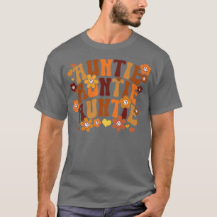 Auntie Herbst Vintag Retro Groovie Hippie Flo T-Shirt