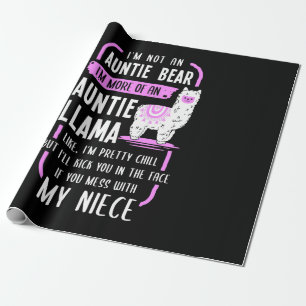 Auntie Llama Geschenkpapier