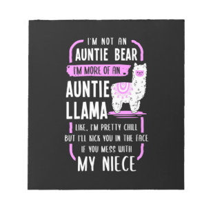 Auntie Llama Notizblock