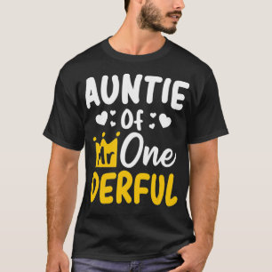 Auntie of Mr. Onederful 1st Party Matching Family T-Shirt