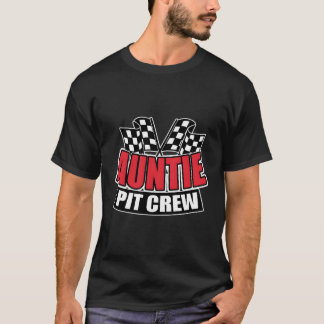 Auntie Pit Crew Geschenk Funny Hosting Car Race Bi T-Shirt