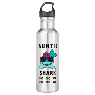 AUNTIE SHARK DOO DOO DOO EDELSTAHLFLASCHE