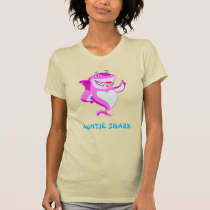 Auntie Shark   Funny Personalisiert T-Shirt