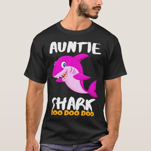 Auntie Shark  Last Minute T-Shirt (Vorderseite)