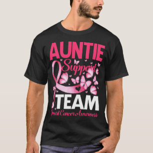 AUNTIE Support Team Geschenk Brustkrebs Bewusstsei T-Shirt