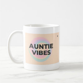 Auntie Vibes Mug – Pastel Abstract Aesthetic Kaffeetasse
