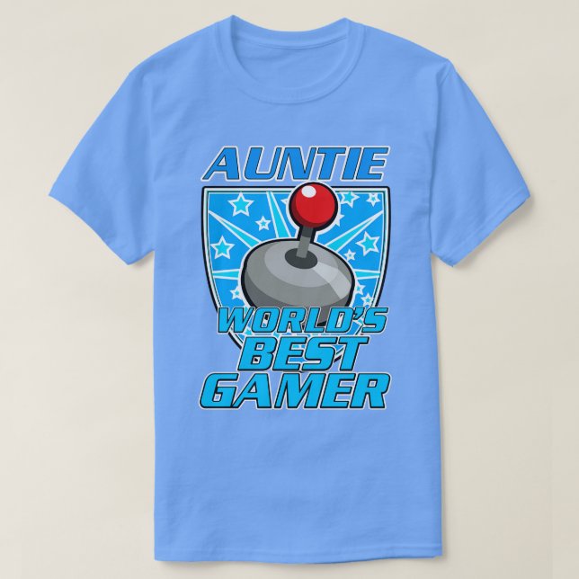 Auntie Worlds Best Gamer T-Shirt (Design vorne)