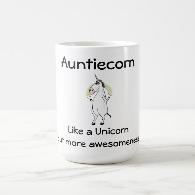 Auntiecorn Unicorn Kaffeetasse (Mittel)