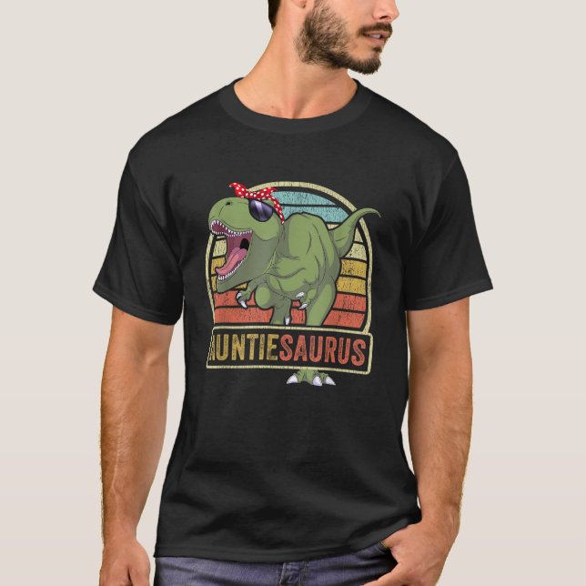 Auntiesaurus Dinosaur Auntie Saurus Family Matchin T-Shirt (Vorderseite)