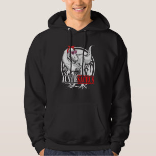 Auntiesaurus Dinosaur Rex Muttertagsmatte Hoodie