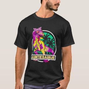 Auntiesaurus Rex Auntie Saurus Dinosaur T-Shirt