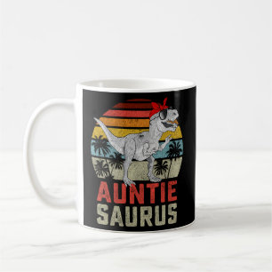 Auntiesaurus T Rex Dinosaur Auntie Saurus Family Kaffeetasse