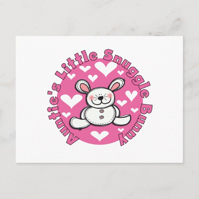 AUNTIESNUGGLEBUNNY.png Postkarte (Vorderseite)