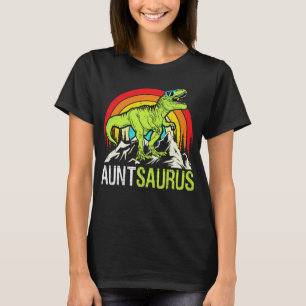 Auntsaurus Dinosaur T Rex Tante Saurus Matching T-Shirt