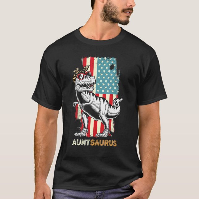 Auntsaurus Rex Tante Dinosaurier Rex Tante Saurus  T-Shirt (Vorderseite)