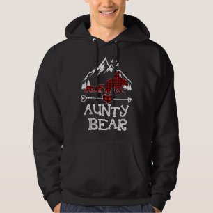 Aunty Bear Christmas Pajama Red Kariert Buffalo Fa Hoodie