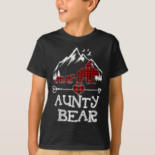 Aunty Bear Christmas Pajama Red Kariert Buffalo Fa T-Shirt