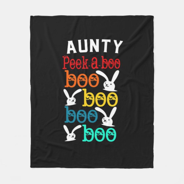 Aunty Bunny Game für Neugierige Kinder Erwachsene Fleecedecke (Vorderseite)
