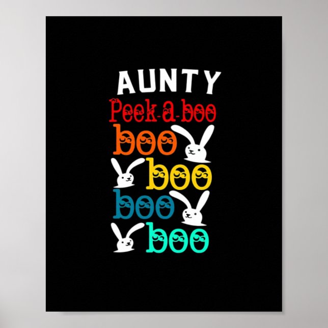 Aunty Bunny Game für Neugierige Kinder Erwachsene Poster (Vorne)
