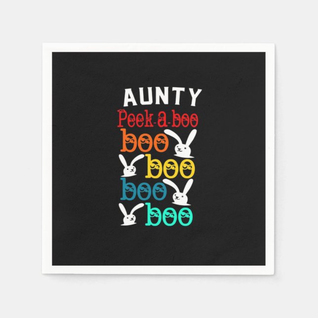 Aunty Bunny Game für Neugierige Kinder Erwachsene Serviette (Vorderseite)