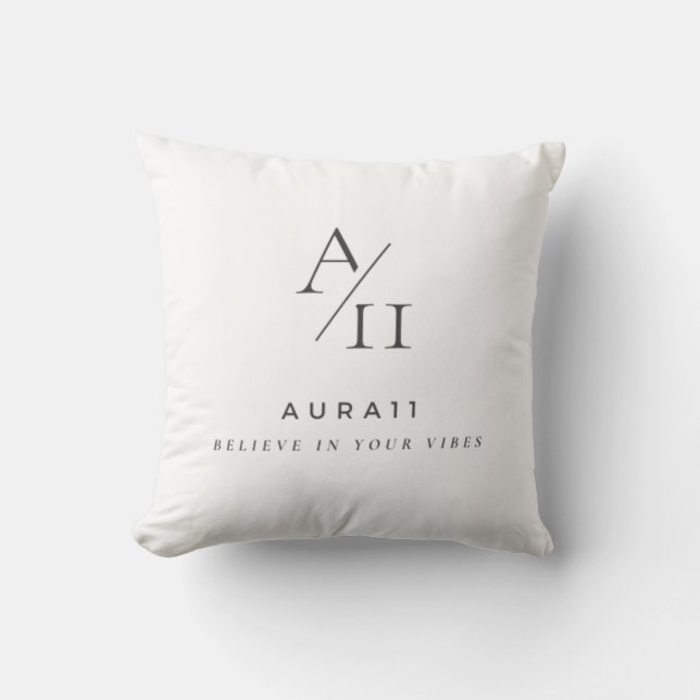 Aura11 glaubt an eure Lebensweise Kissen (Vorderseite)
