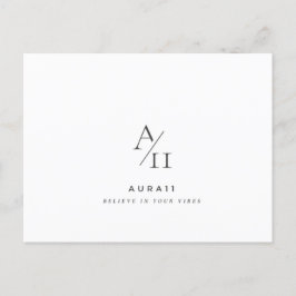 Aura11 glaubt an eure Lebensweise Postkarte