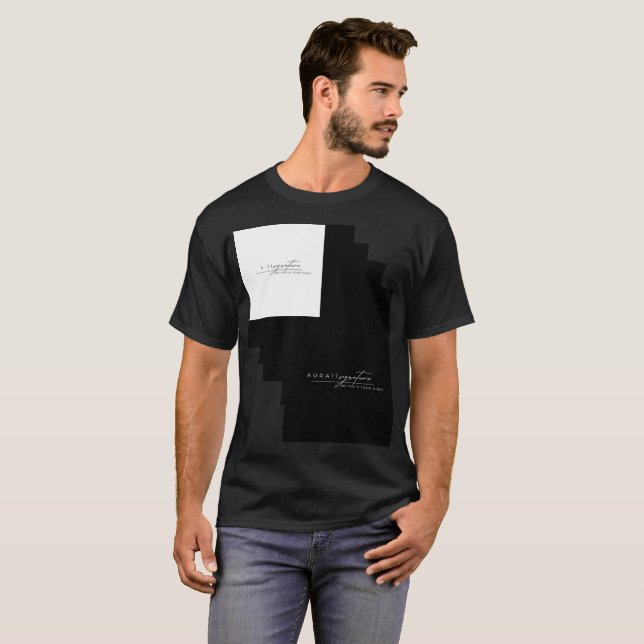 Aura11 Klassisches Signature-Statement-T-Shirt T-Shirt (Vorne ganz)