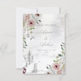 Aura der Natur Hochzeit Speichern Sie die Datumska Save The Date