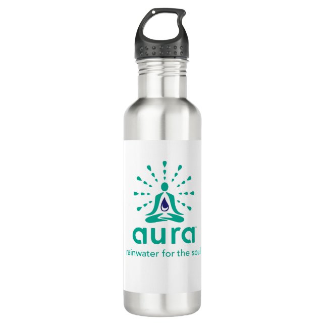 Aura Edelstahlflasche (Vorderseite)