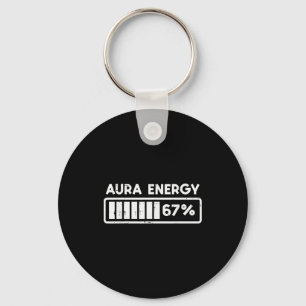 Aura Energie 67 Lustige Zahl 6 7 Meme Kinder Jugen Schlüsselanhänger