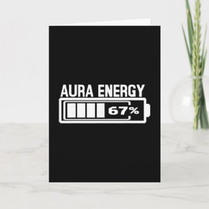 Aura Energie 67 Lustiges Sechs Sieben Meme Gen Alp Karte